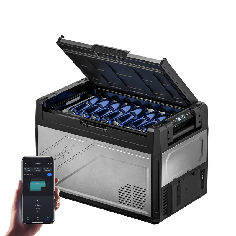 BougeRV New Rocky V3.0 55QT Dual Zone 12V Car Fridge