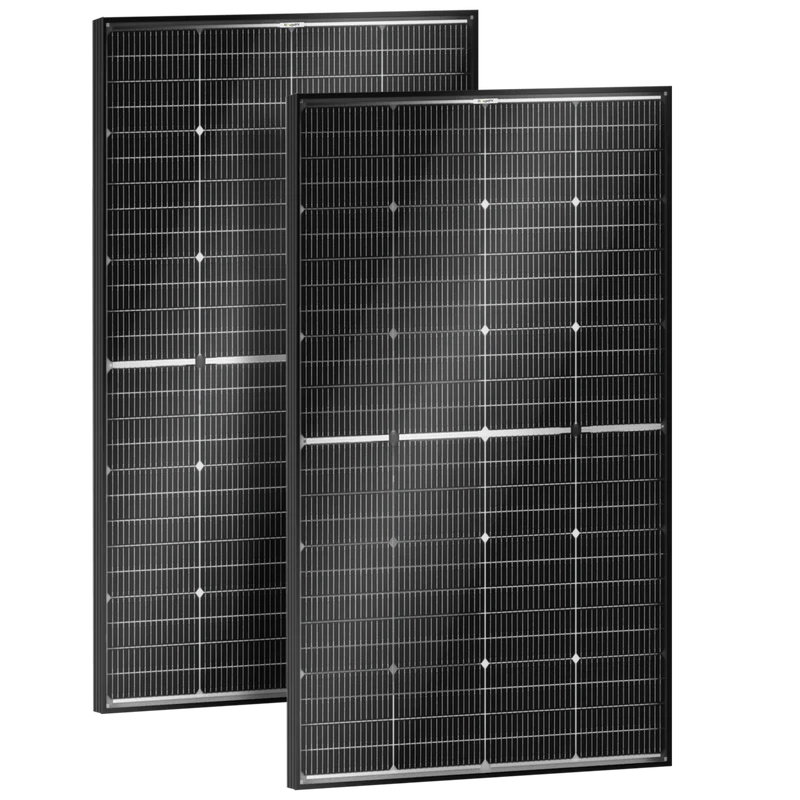 BougeRV 16BB N-Type 12V/24V 100 Watt Bifacial Solar Panel