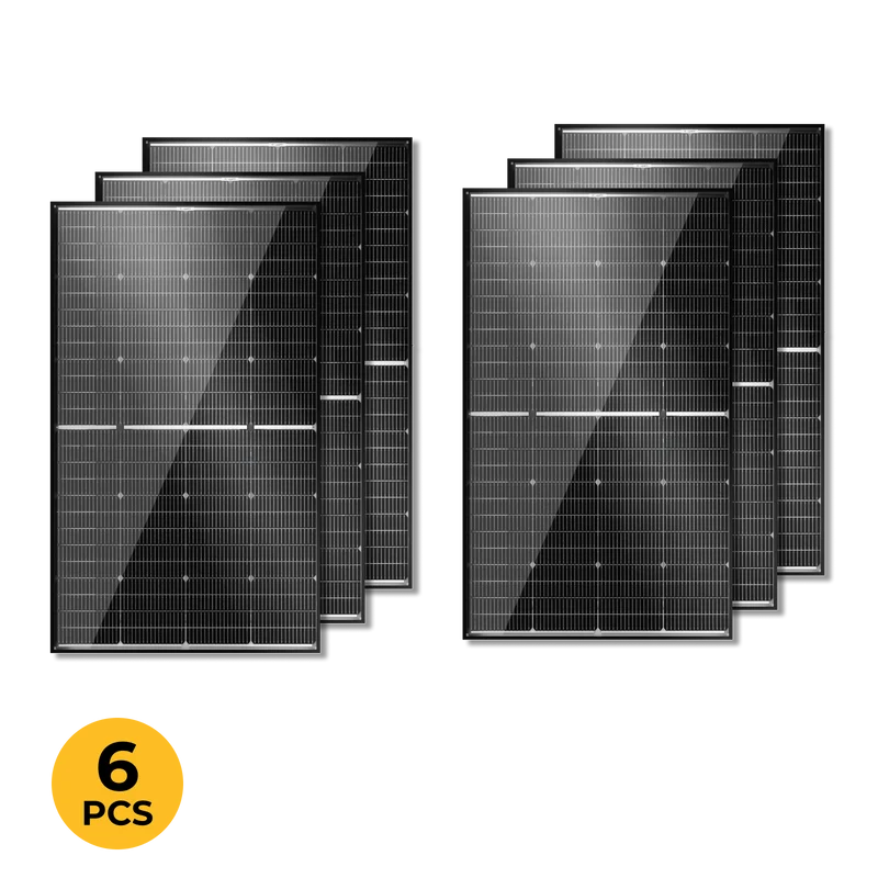 BougeRV N-Type 12V/24V 200 Watt Bifacial 16BB Solar Panel