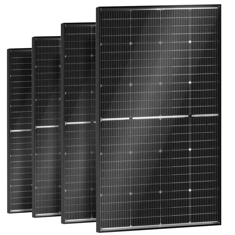 BougeRV 16BB N-Type 12V/24V 100 Watt Bifacial Solar Panel