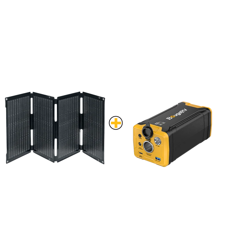 BougeRV 50W Fiberglass Flexible Portable Solar Panel