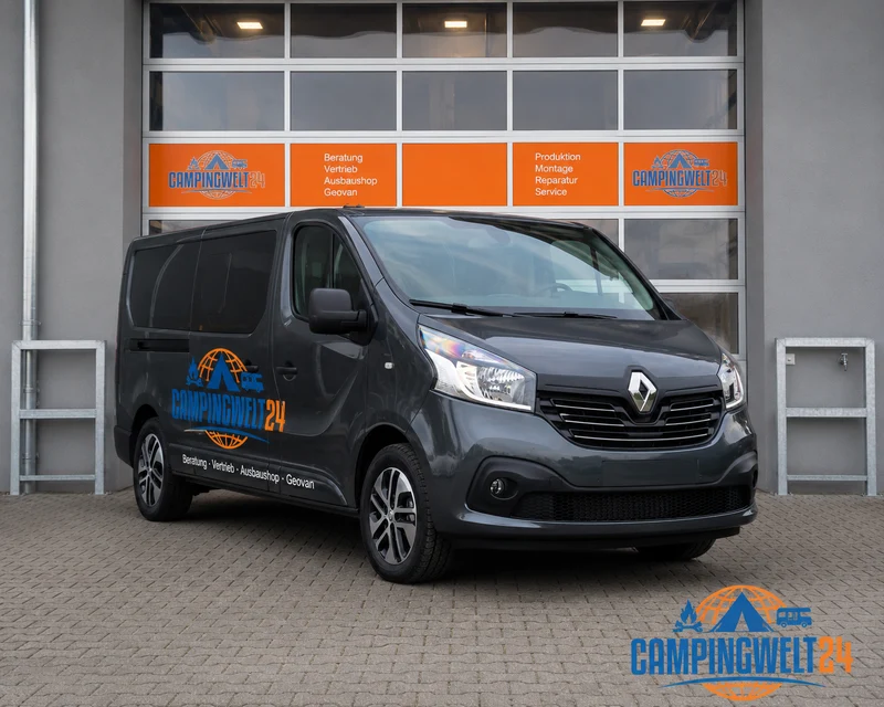 Thermomatte, Renault Trafic III, Vivaro, Talento ab 2015, Blackline, Schwarz, Silber