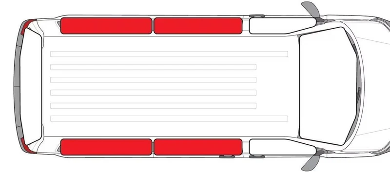 Thermomatte, VW T4, Wohnraum, kurzer Radstand, ab 1990