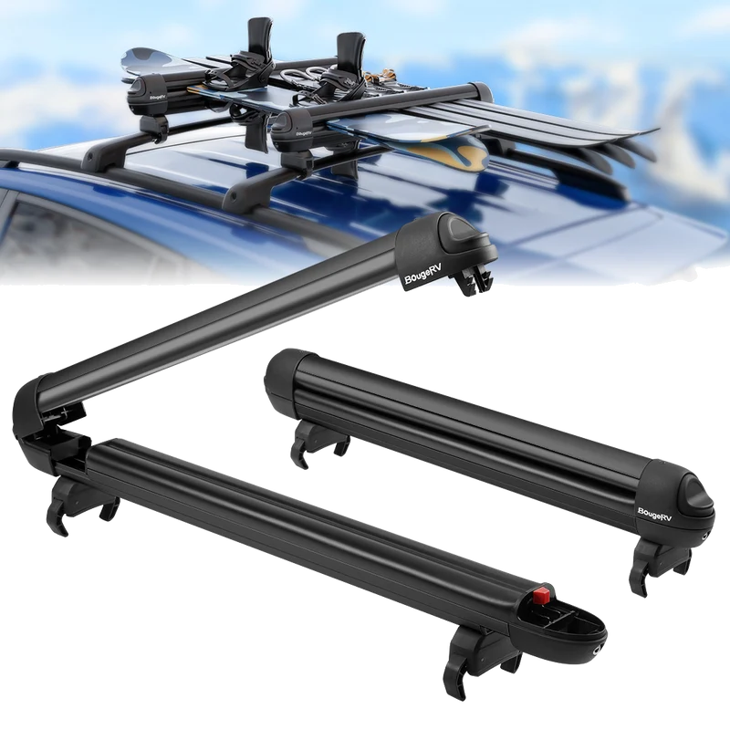 BougeRV 28'' Ski & Snowboard Racks with Anti-Theft Lock
