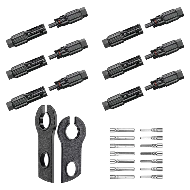 (8AWG) 12PCS Solar Connector with Spanners IP67 Waterproof Male/Female