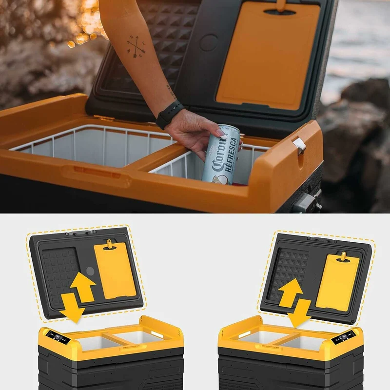 12V 37/48/59 QT Dual Zone Portable Fridge(Refurbished)