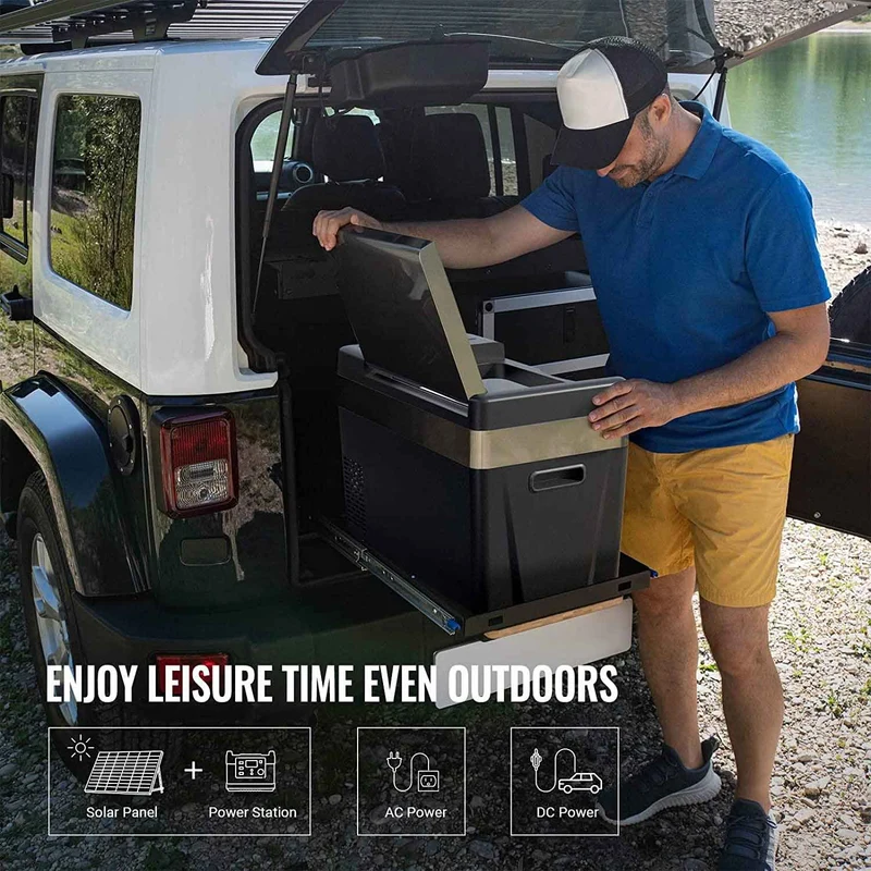 12V 30 Quart (28L) Portable Fridge Black