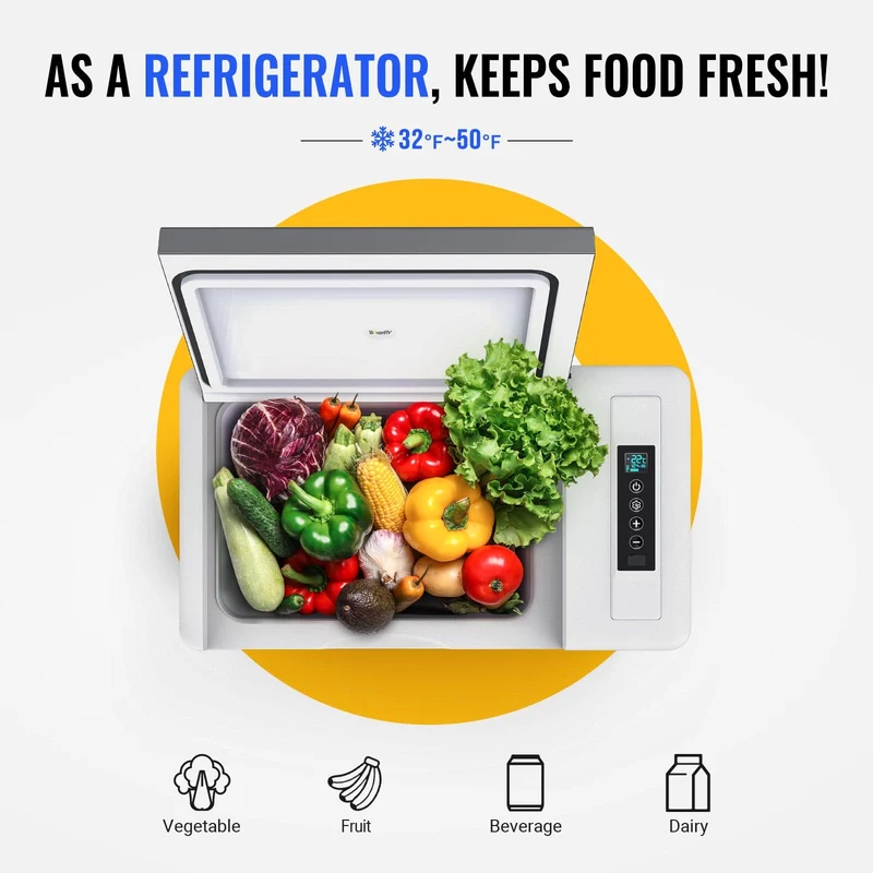 12V 30 Quart Portable Fridge(Refurbished)