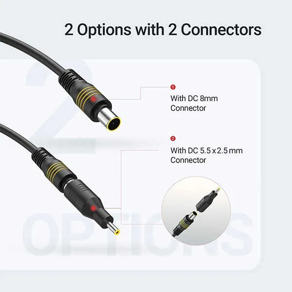 6Feet 14AWG Solar Connector to DC Adapter