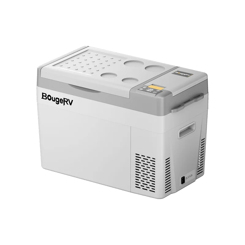 BougeRV CRPRO30 30 Quart 12V Portable Car Fridge Freezer White
