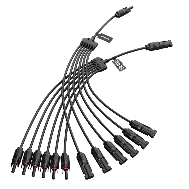 BougeRV Solar Panel Parallel Connectors 1 to 6 Solar Cable Wire