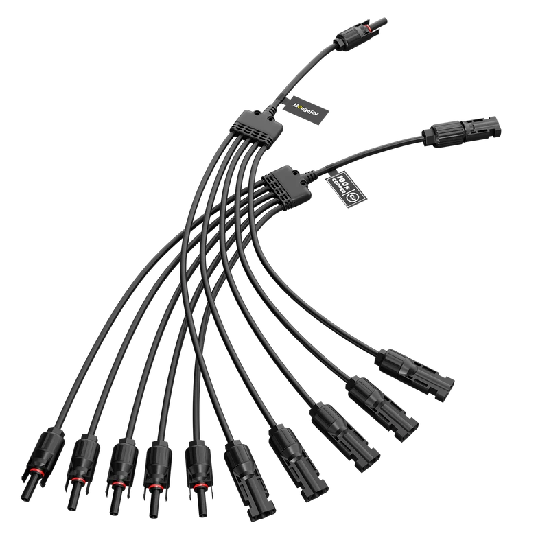 BougeRV Solar Panel Parallel Connectors 1 to 5 Solar Cable Wire