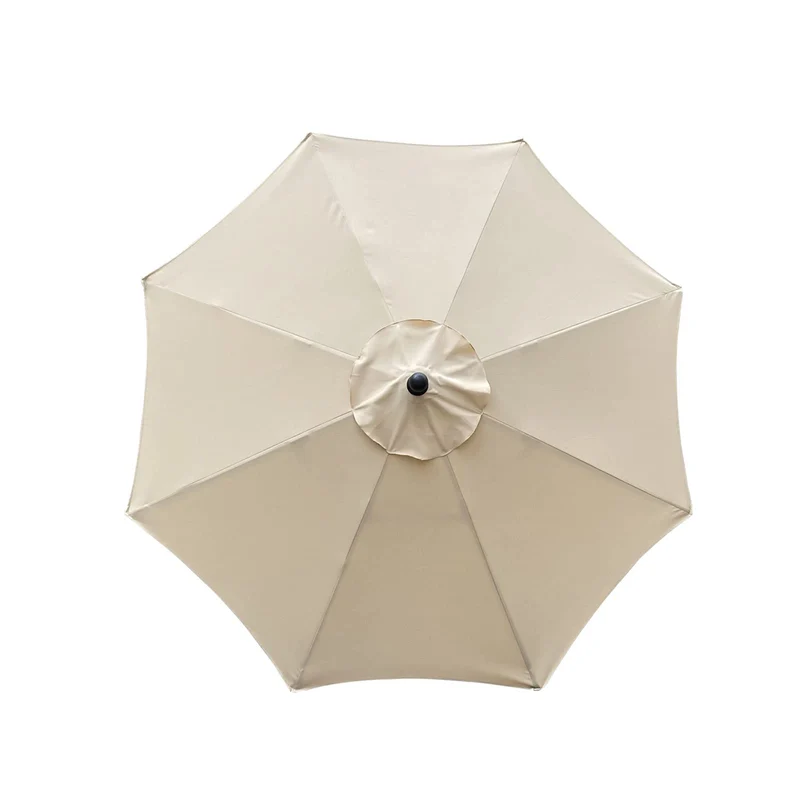 SMLJFO Sonnenschirm Ersatzdach 3 m, 8 Streben, UV-Schutz, Beige