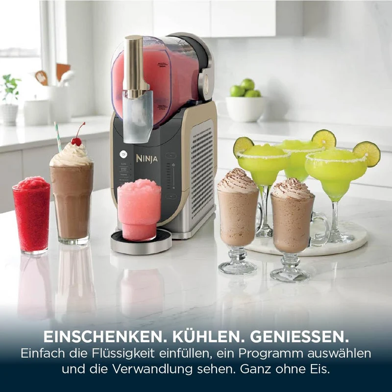 Ninja SLUSHi Maschine FS301EUSTGD für Slush & Eisgetränke, Stone Gold
