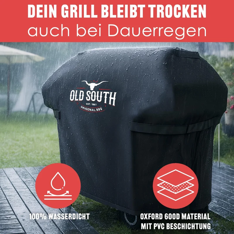 Old South Grillabdeckung wasserdicht für Gasgrills, 170x65x115 cm