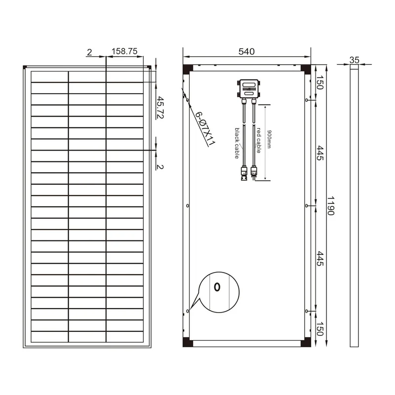 Solarmodul 100W 36V Monokristallin / Hochleistungs - Solarpanel ideal für 12V oder 24V Gartenhäuser Wohnmobile Caravan Boote