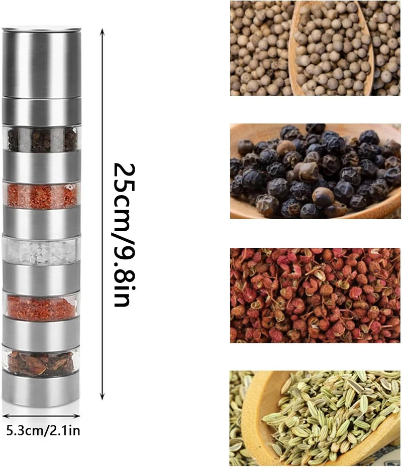 Gewürzstreuer, 5 in 1