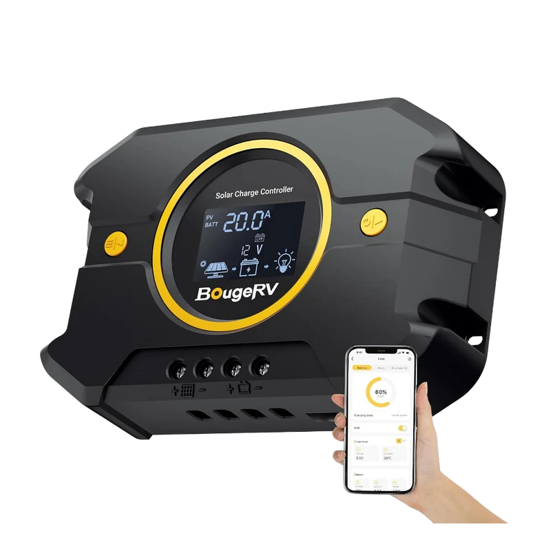 12V/24V Li 20A PWM Solar Charge Controller (Built-in Bluetooth)