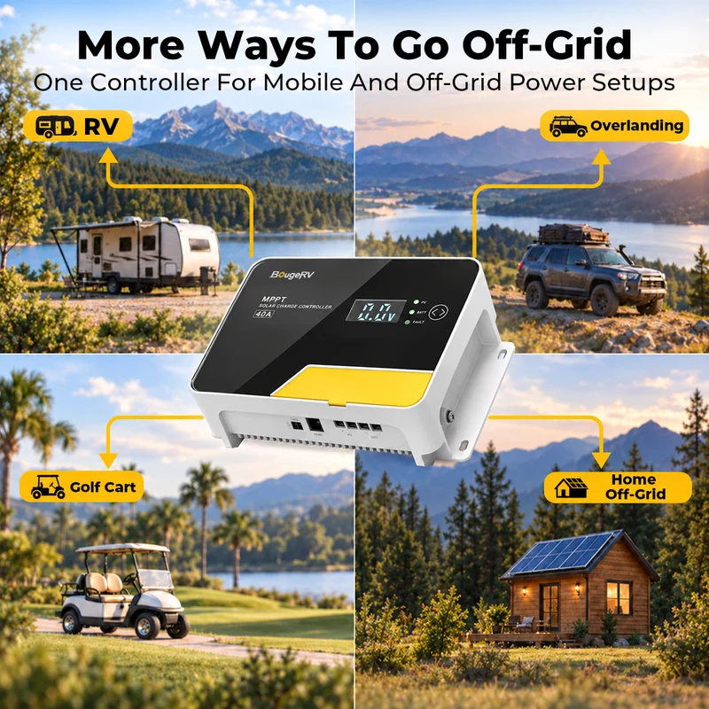 40A MPPT Solar Charge Controller 12V/24V/36V/48V