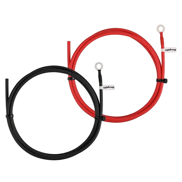 BougeRV 8Feet 10AWG Solar Extension Cable, Controller to Battery Cable