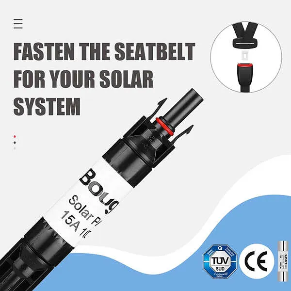 5 PCS 15A Solar Fuse Holder