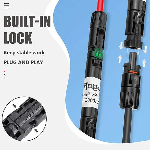 5 PCS 15A Solar Fuse Holder