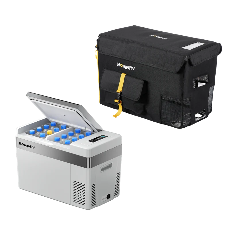 BougeRV 12V 30 Quart (28L) Portable Car Fridge