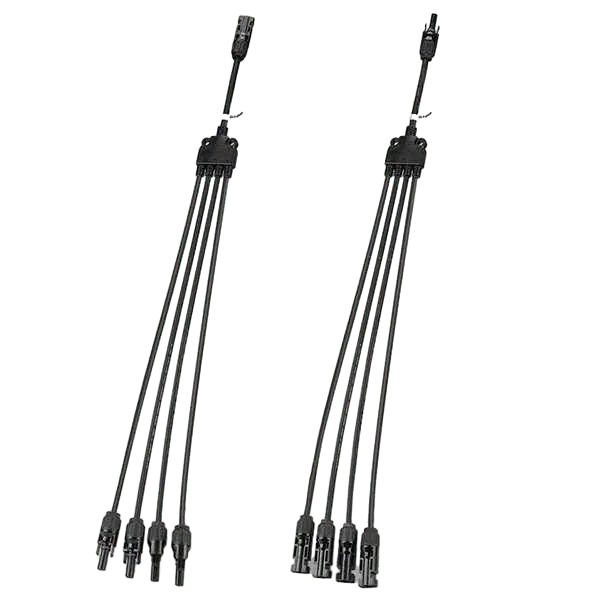 BougeRV Solar Panel Parallel Connectors 1 to 4 Solar Cable Wire