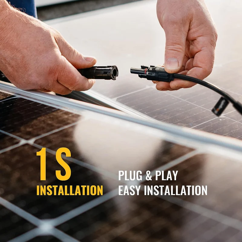 BougeRV Solar Panel Parallel Connectors 1 to 2 Solar Cable Wire