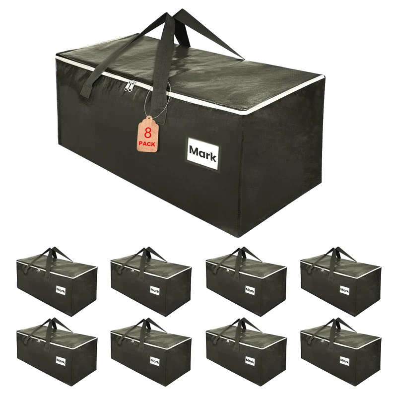 ZFWDSY Umzugstaschen 93 Liter 8er-Pack, faltbar und wasserabweisend