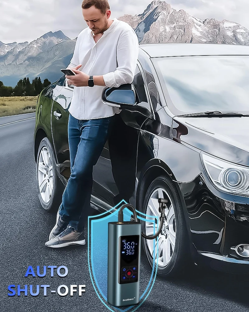 Neakhmer Mini Kompressor Akku Luftpumpe N21 150 PSI für Auto und Velo