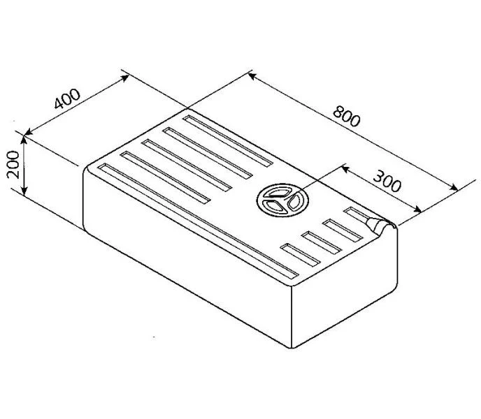 Wassertank / Tank / Wasserreservoir / Frischwasserbehälter / Wasserbehälter - 78l, EV1602