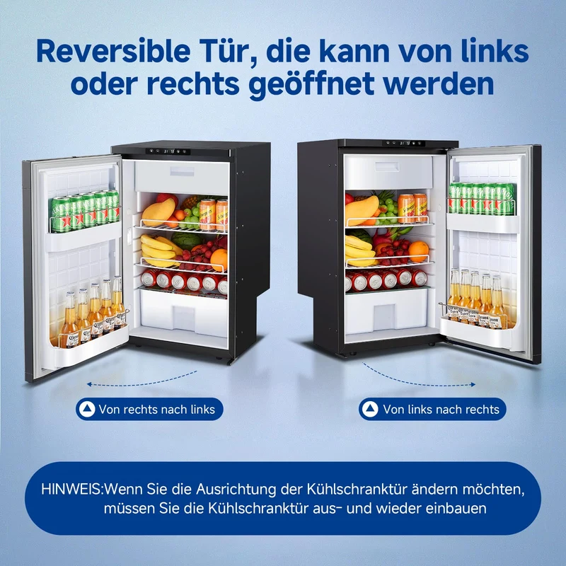 AAOBOSI Kompressor Kühlbox 83L mit App-Steuerung, 12/24V, -20°C