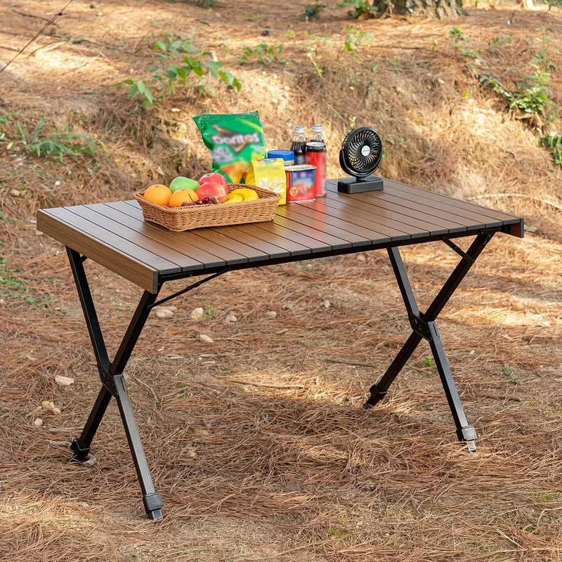 TIMBER RIDGE Campingtisch klappbar, höhenverstellbar, Aluminium