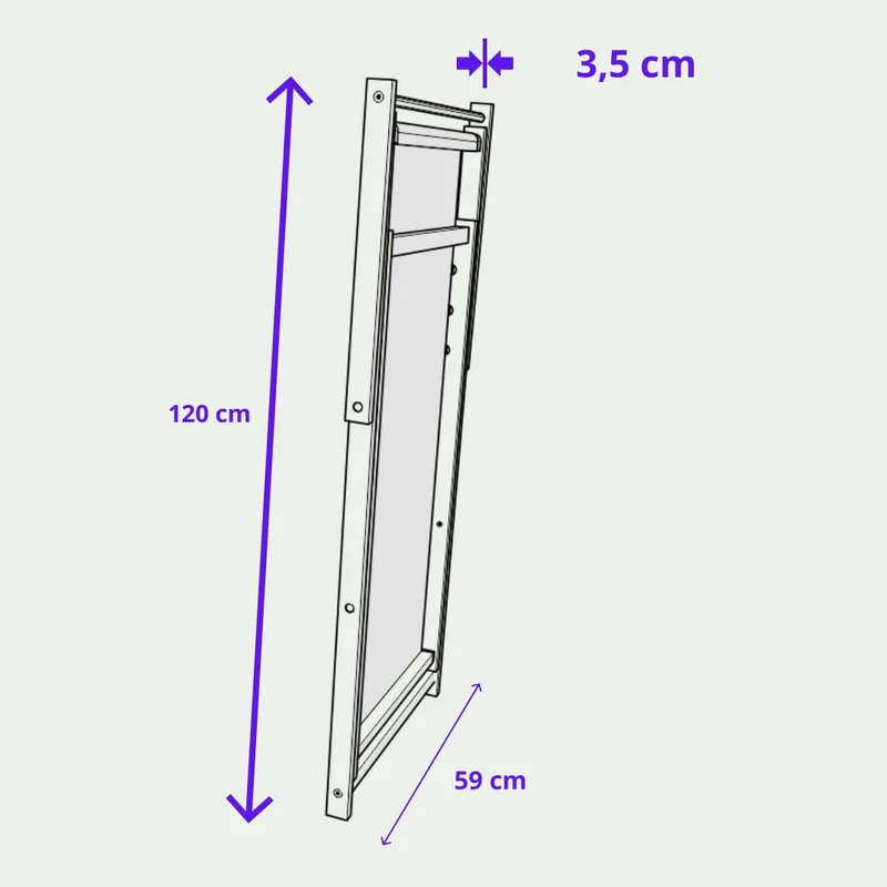 IMPWOOD Liegestuhl aus Buchenholz, klappbar, grau, bis 120 kg