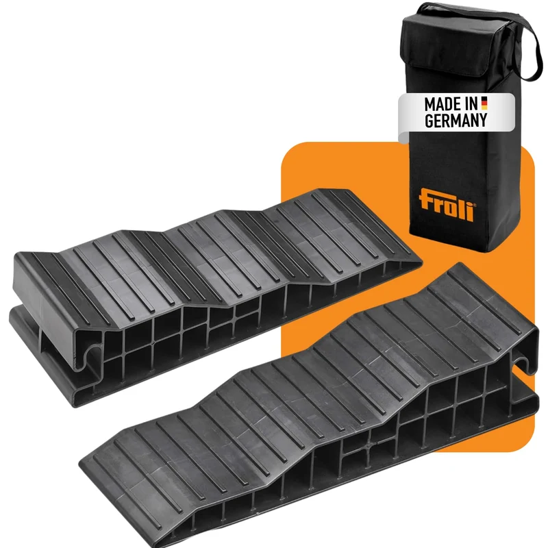Froli Stufenkeil 2er Set – Auffahrkeile 45/75/105 mm für Wohnmobil