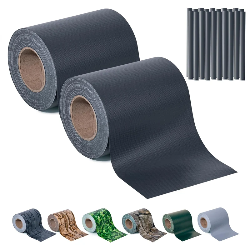 interGo Sichtschutzstreifen PVC 35 m x 19 cm für Doppelstabmatten
