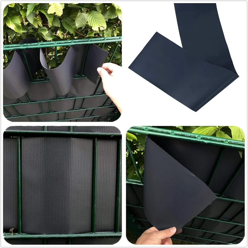 interGo Sichtschutzstreifen PVC für Doppelstabmatten, 50 m x 19 cm