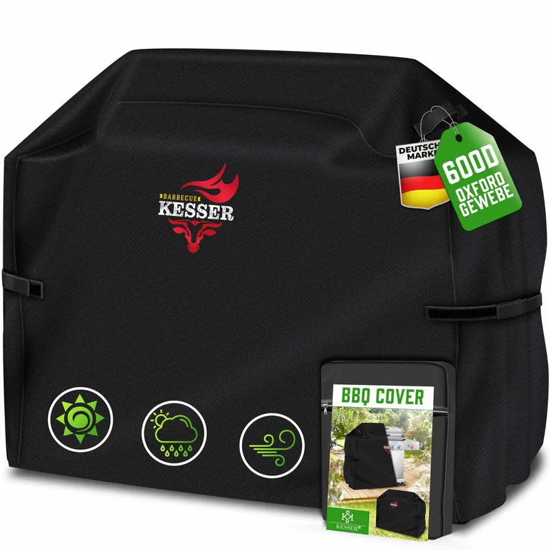 KESSER Grillabdeckung 600D Oxford wetterfest 163 x 61 x 122 cm schwarz