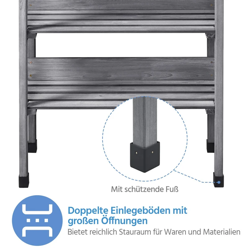 Yaheetech Pflanztisch aus Tannenholz mit verzinkter Arbeitsplatte