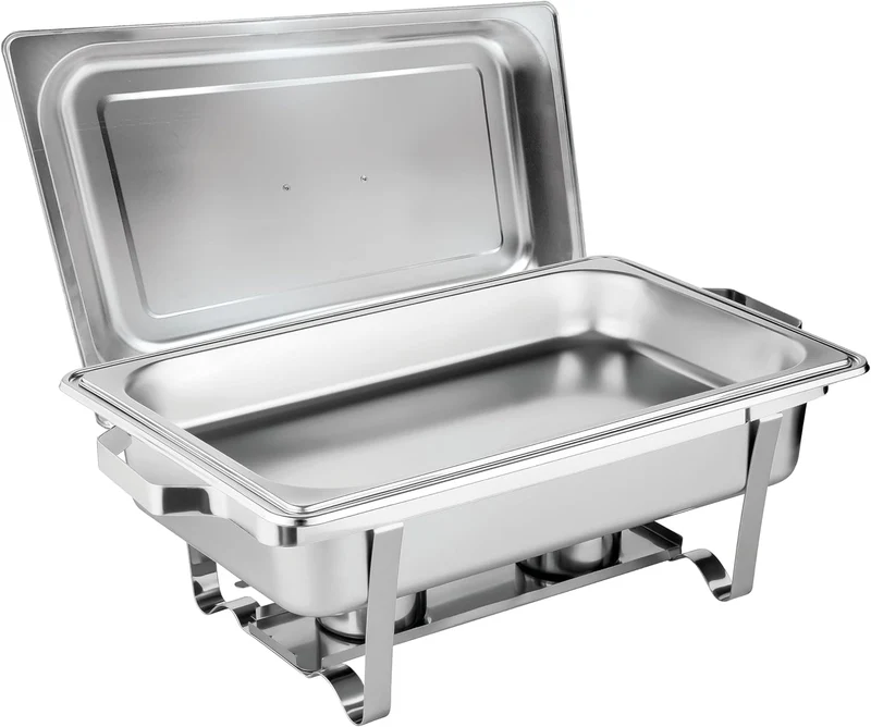 Morleos Chafing Dish Edelstahl Speisewärmer GN 1/1 9 Liter