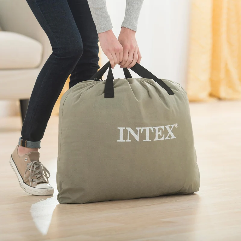 Intex Queen Comfort-Plush Luftbett mit Fiber-Tech, 152 x 203 cm