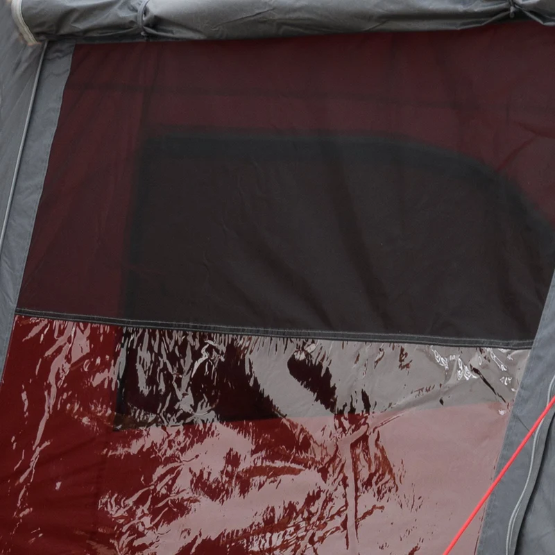 JUSTCAMP Lake 4 Tunnelzelt für 4 Personen mit 2 Schlafkabinen