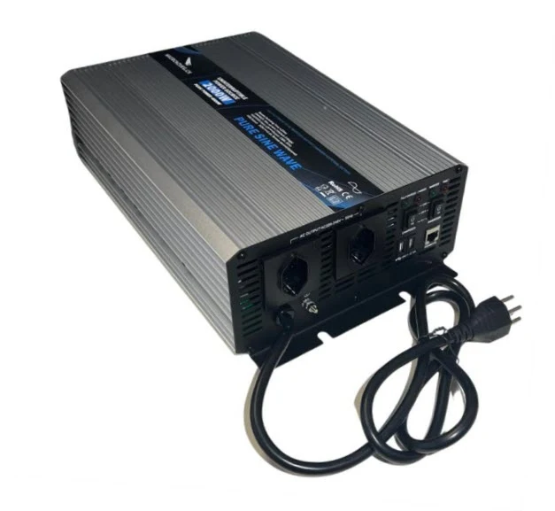High-End 3in1 Wechselrichter mit 2000W Dauerleistung, Vorrang (Bypass) und Ladegerät
