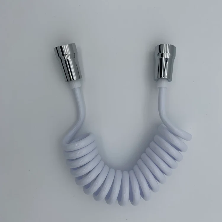 1.5m Dusch- Schlauch, Kringel- flexibles PVC, ausziehbar