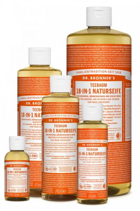 18 - in - 1 Flüssigseife / Shampoo / Abwaschmittel, biologisch abbaubar, schone die Natur!