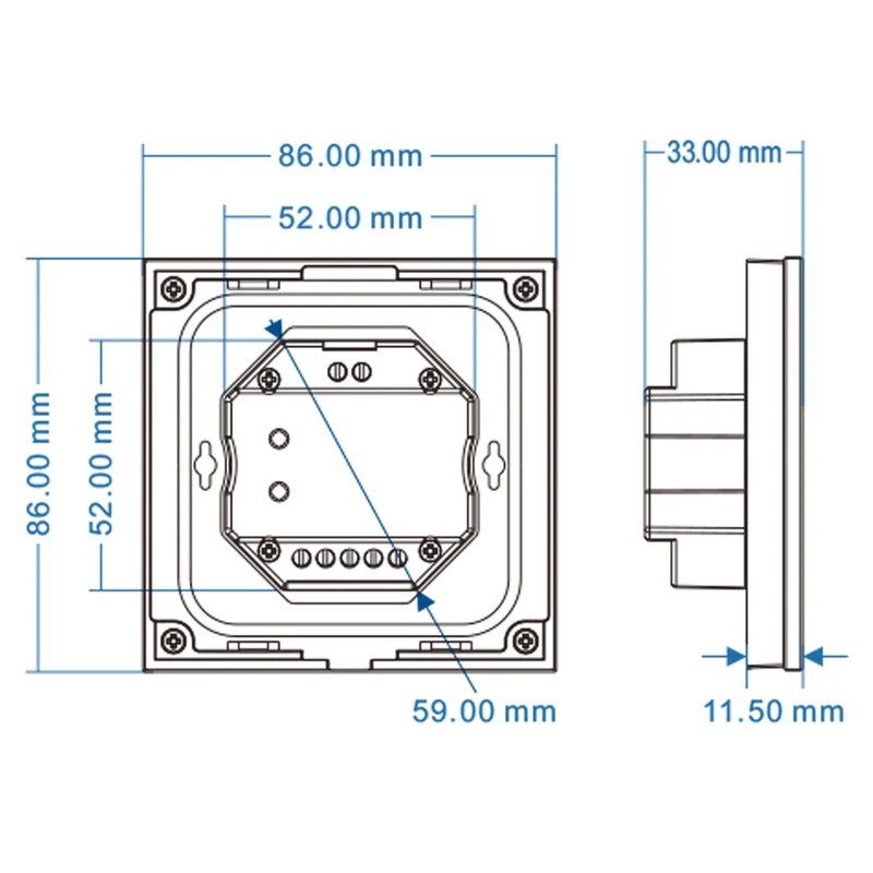 12V - 24V Drehknopf LED Dimmer mit Ein / Aus Schalter, Drehdimmer (V1 kompatibel)
