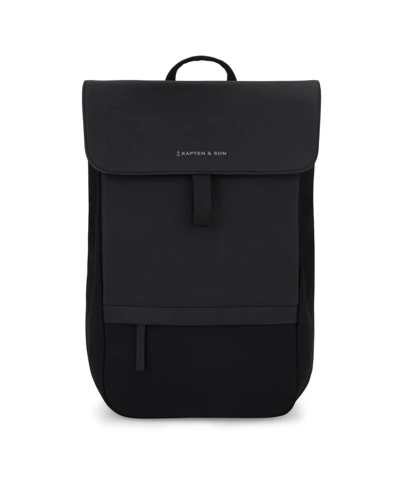 Kapten & Son Rucksack Fyn Classic All Black 11 L mit 14" Laptopfach