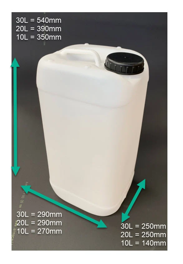 Weithals - Kanister Lebensmittelecht, 10L / 20L / 25L / 30L (PE-HD), inkl. Deckel