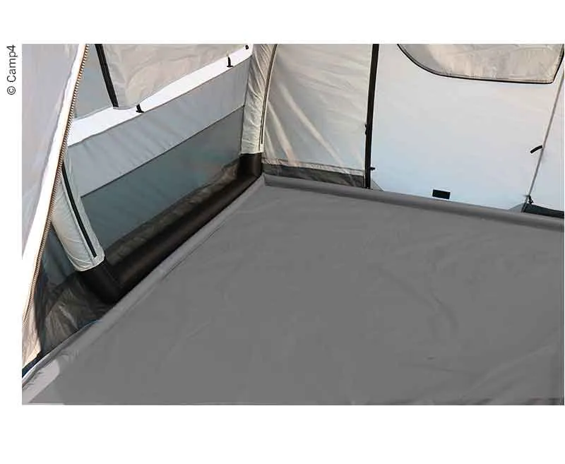 Wasserbodenplane mit aufblasbarem Rand 250 × 500 cm – grau